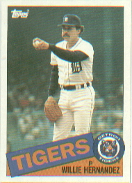 1985 Topps Baseball Cards      333     Willie Hernandez